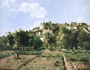 Camille Pissarro Pang plans Schwarz, secret garden homes oil painting reproduction